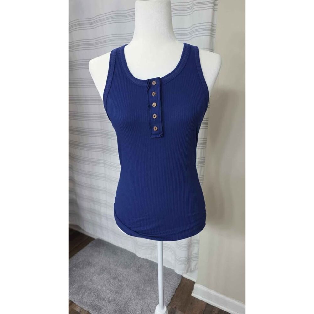 Zenana Henley Tank Top